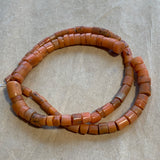 Strand of Antique Salmon Coral, Uzbek