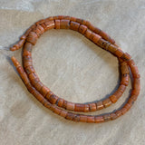 Strand of Antique Salmon Coral, Uzbek