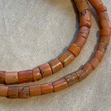 Strand of Antique Salmon Coral, Uzbek