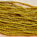 Antique Ochre Yellow Bonda Beads, India