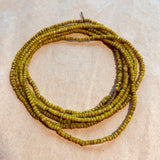 Antique Ochre Yellow Bonda Beads, India