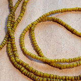 Antique Ochre Yellow Bonda Beads, India