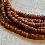 Antique Brick Red Bonda Beads, India