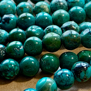 5mm Chinese Turquoise Round Beads