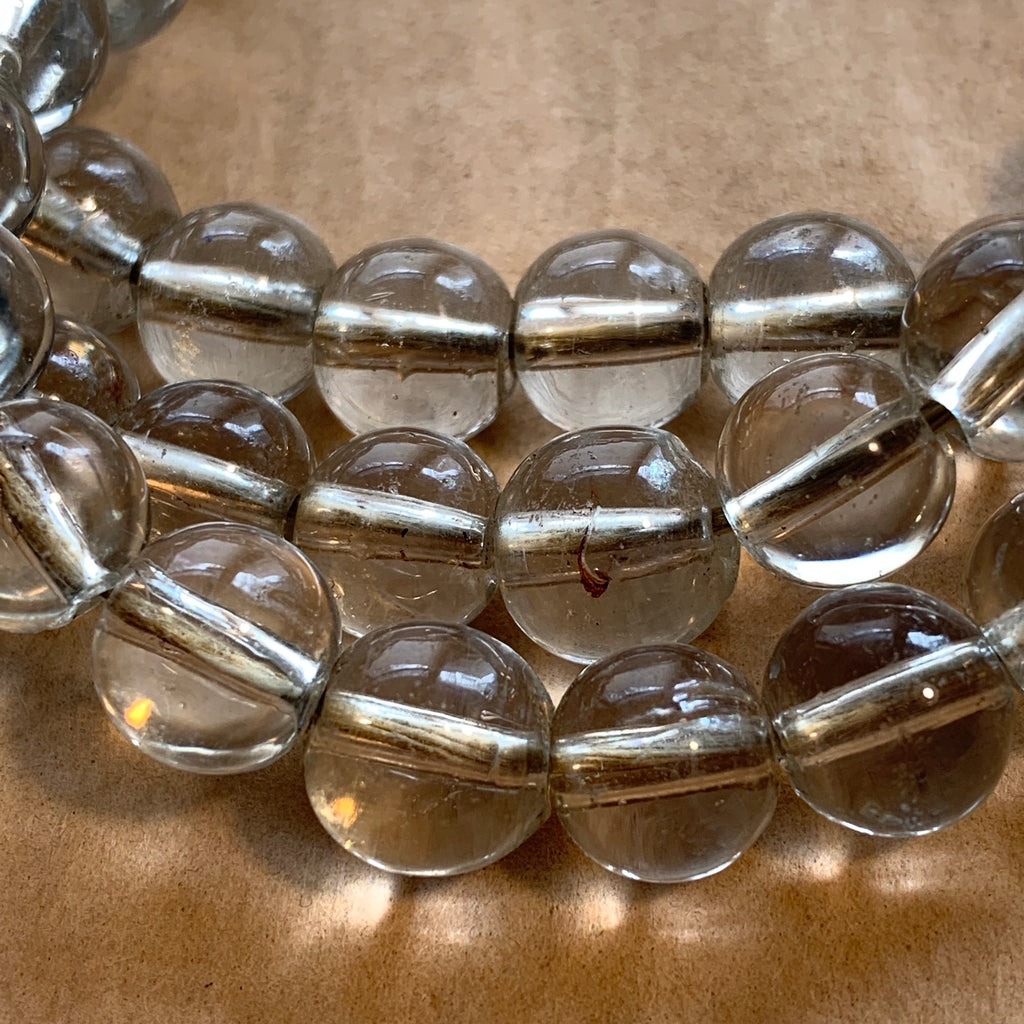 Antique Clear Peking Glass Beads