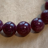 10mm Natural Ruby Round Beads