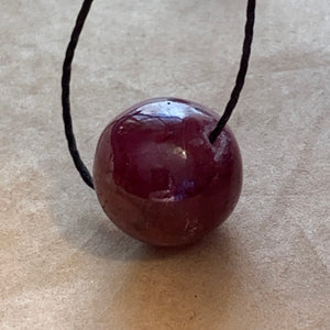 10mm Natural Ruby Round Beads