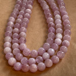 6mm Kunzite Round Beads