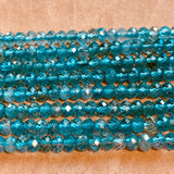 Bright 4mm Apatite Rondelles