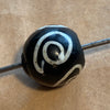 Large Black & White #6 Venetian Bead