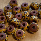 Antique Venetian Glass Disc Beads Traded in Nigeria