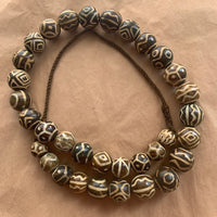 Strand of Large Pumtek Beads, Thailand