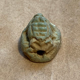 Ancient Faience Frog Bead, Egyptian