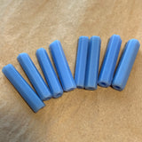 Vintage Czech Faceted Bugle Beads, Cornflower Blue