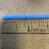 Vintage Czech Faceted Bugle Beads, Cornflower Blue