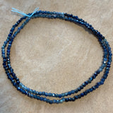 2mm Faceted Blue Sapphire Round Beads