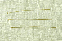 18 Karat Gold Headpin 28 Gauge