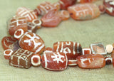 Rare and Ancient Carnelian Etched Beads