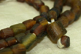 Ancient Afghan Dark Amber Glass Beads