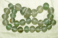 Old Afghan Green Glass Beads