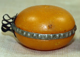 Vintage Moroccan Resin Amber Pendant