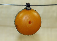 Vintage Moroccan Resin Amber Pendant