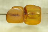 Pair of Resin-made Amber cubes from Ethiopia