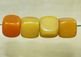 Four Antique Resin-Made Amber Cubes from Ethiopia