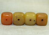 Four Antique Resin-Made Amber Cubes from Ethiopia