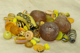 LARGE Bag 'O Beads, Yellow African Trade Mix