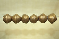 Set of Antique Large rounded Brass/bronze Bicone