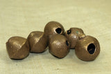 Set of Antique Large rounded Brass/bronze Bicone