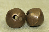Set of Antique Large rounded Brass/bronze Bicone