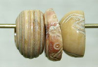 Set of 3 Ancient Bone Spindle Whorls