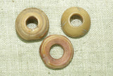 Set of 3 Ancient Bone Spindle Whorls