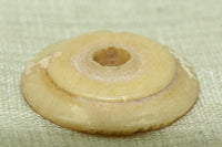 Flat Tiered Ancient Bone Spindle Whorl