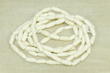 Small Water Buffalo Horn Hairpipe Beads from India