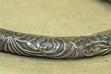 Antique Bangle, Silver and Bamboo from China