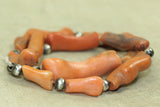 Strand of Moroccan Branch Coral Beads