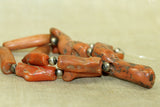 Strand of Chunky Moroccan Branch coral beads