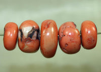 Five Vintage Afghan Pink Coral Beads