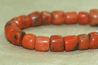 Strand of 25 Rare Berber Red Coral Beads