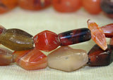 Collection of Mixed Carnelian and Semi-Precious Gemstone Beads