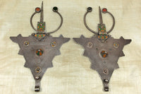 Pair of 19th Century Silver Berber Scarf Weights