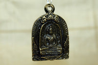 Dark Bronze Buddha Pendant from Thailand