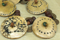 Tribal Conch Shell and brass necklace from Nagaland