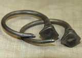 Vintage Tuareg Silver Hoop Earrings