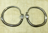 Pair of Antique Silver Earrings from Yemen
