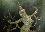 Vintage Siam Sterling Silver Pin, Manimekhala, Goddess of Lightning