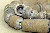 Strand of Cool Fossilized Crinoid Beads from Mali